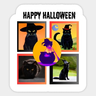 Halloween Cats Sticker